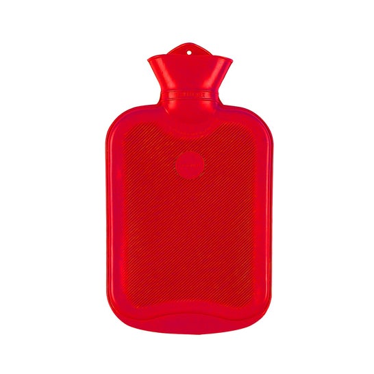 Bottiglia acqua calda Cooper Caouthouc Natural Red 2l