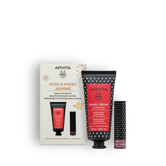 Apivita Pack Hugs & Kisses Jasmine Crema de manos 50ml + Labial 4,4g