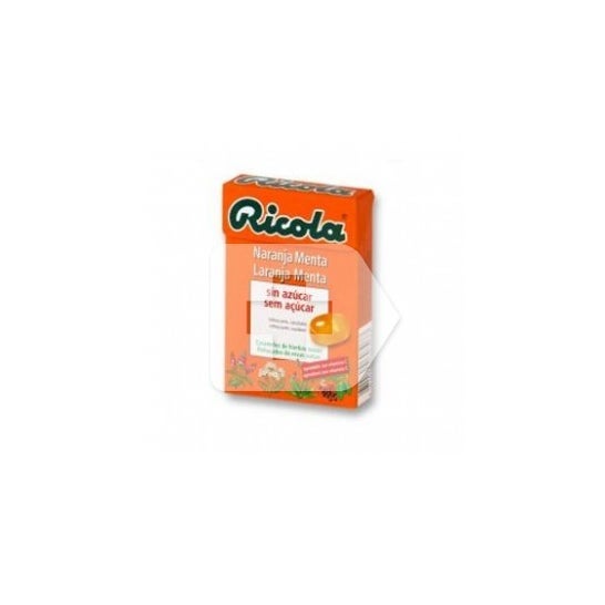 Ricola naranja-menta caramelos sin azúcar 50 g