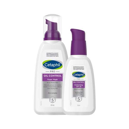 Cetaphil Pack Pro Oil Control Hidratante SPF30 118ml + Espuma Limpiadora 236ml