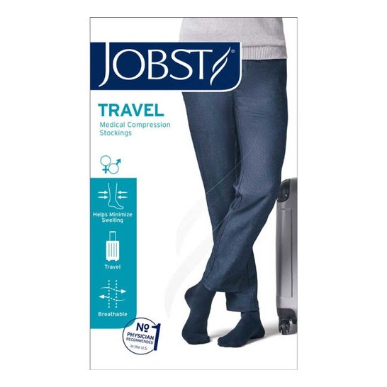 Jobst Travel Socks Calcetín Azul Talla XL 1 Par