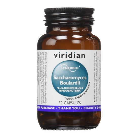 Viridian Saccharomyces Boulardii 30 kapsler