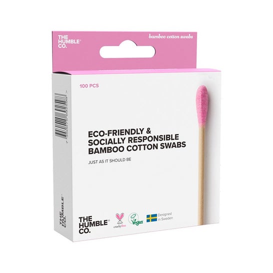 The Humble Co Purple Bamboo Cotton Stick 100pcs
