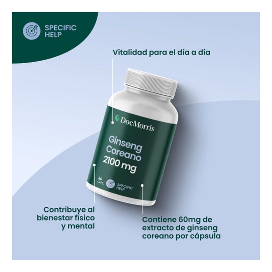 DocMorris Korean Ginseng 60caps (Expiry date under 6 months)