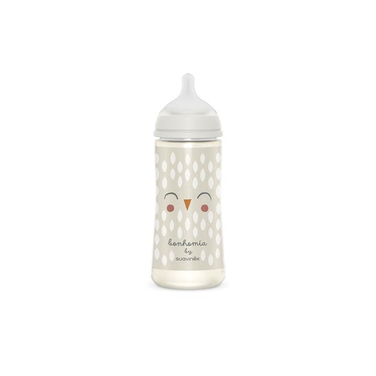 Suavinex Bohemian Baby Bottle +6m Plume Blanc 360ml 1ut