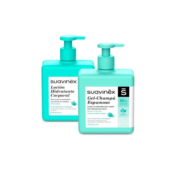 Suavinex Pack Locio+ Gel per il bagno 500+500Ml