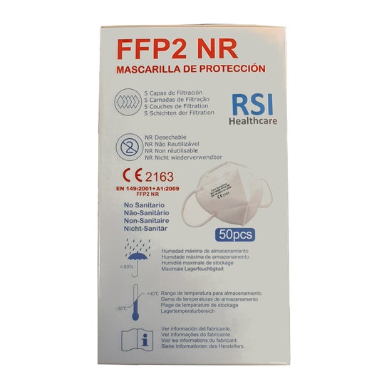 RSI Healthcare Mascarilla FFP2 NR Blanca 50uds
