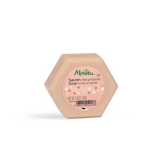 Jabón hexagonal Melvita miel propóleo 100g
