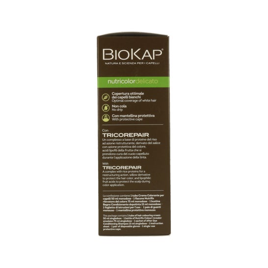 Biokap Nutricolor Tinte 2.9 Castaño Oscuro Chocolate 140 ml