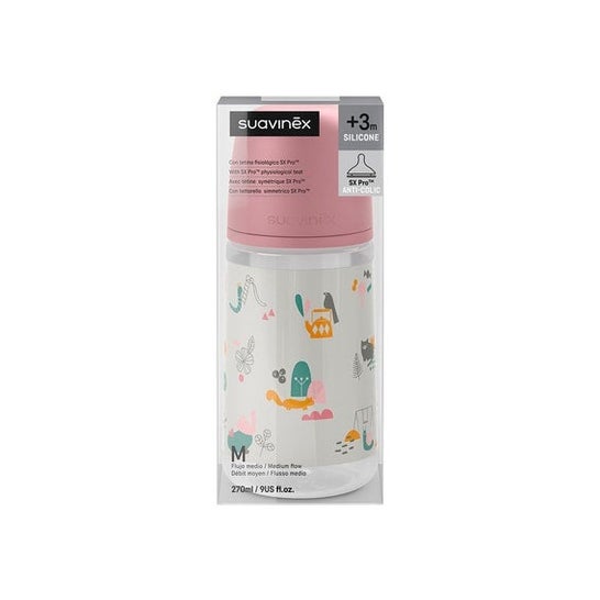 Suavinex Physio Silic Bottle Sx Pro M +3M 270ml