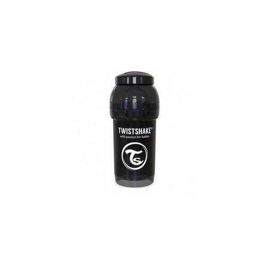Twistshake Biberon Anticolico 260 ml Negro