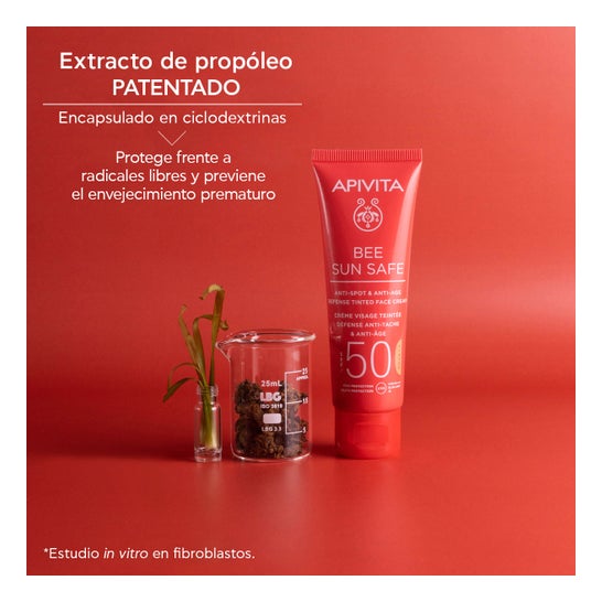 Apivita Bee Sun Safe Antiarrugas con Color SPF50 50ml