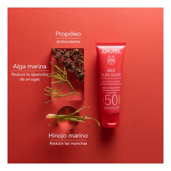 Apivita Bee Sun Safe Antiarrugas con Color SPF50 50ml