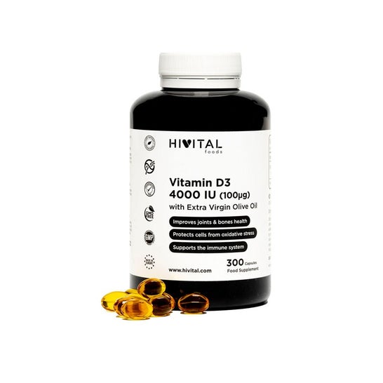 Hivital Vitamina D3 4000 UI 300 perlas
