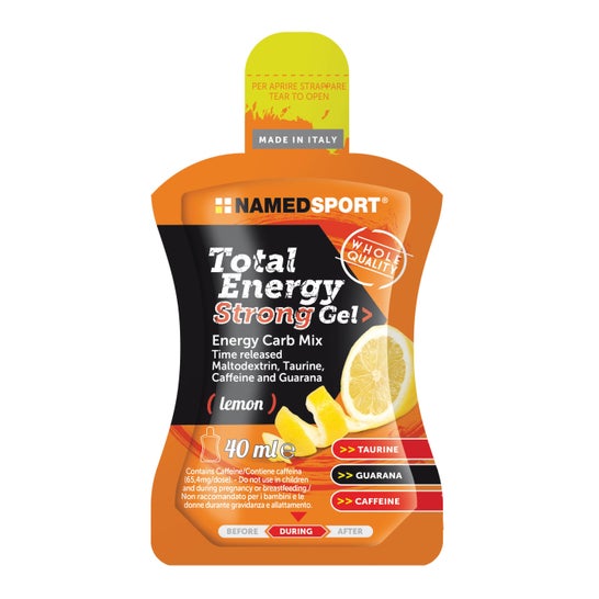 Namedsport Total Energy Strong gel 40 ml lemon - Nutrición deportiva