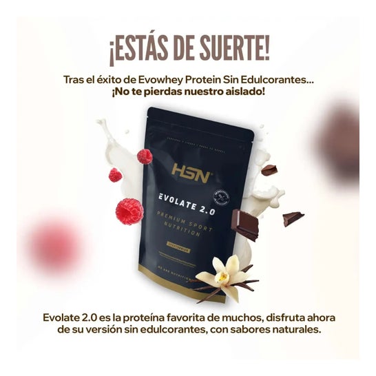 HSN Evolate 2.0 Whey Isolate CFM Sin Edulcorantes Smoothie de Bayas 500g