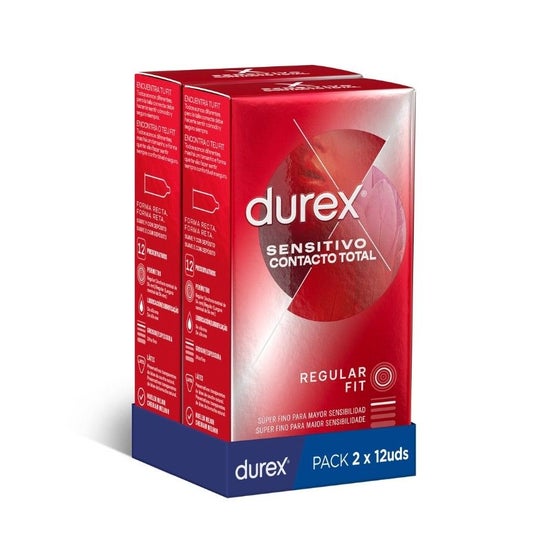 Durex® Sensitivo Contacto Total 2x12uds
