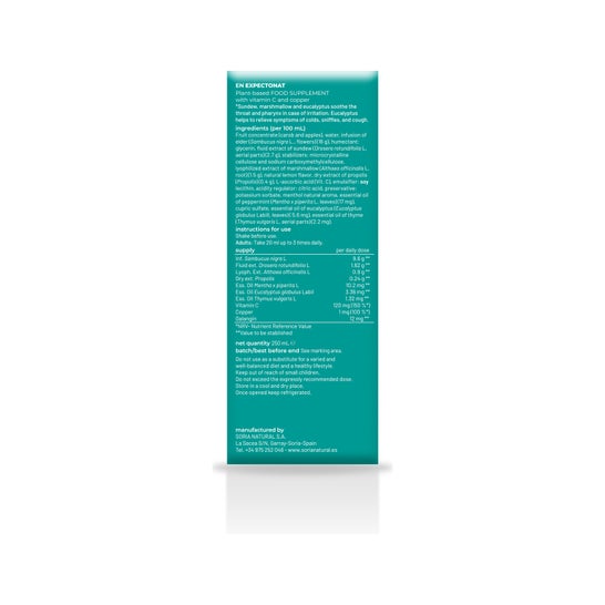 Expectonat Jarabe 250ml Soria Natural