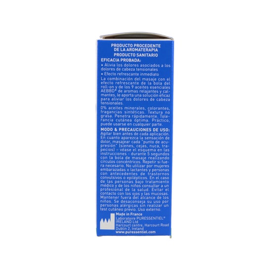 Puressentiel Roll-on Dolores de Cabeza 9 Aceites Esenciales 5ml