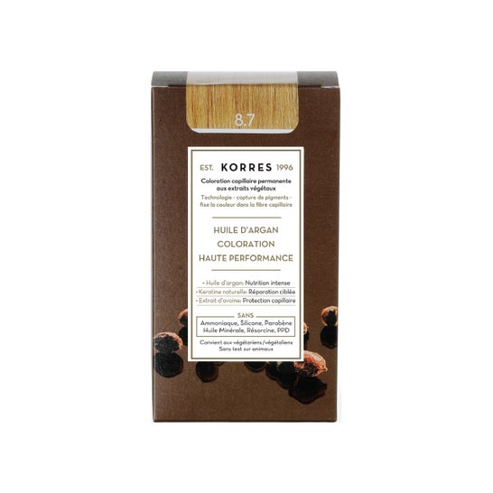 Korres Argan Oil Colouring 8.7 Light Blond Brown 50ml