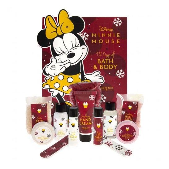 Mad Beauty Disney Minnie Mouse 12 Days of Bath and Body