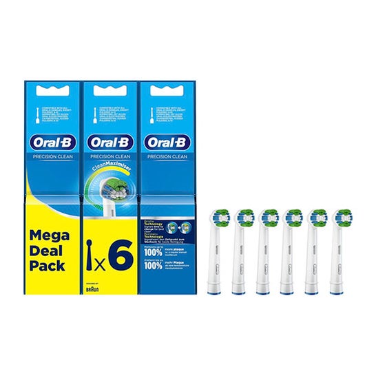 Oral-B Precision Clean Pack Recambio Cepillo Dental 6uds