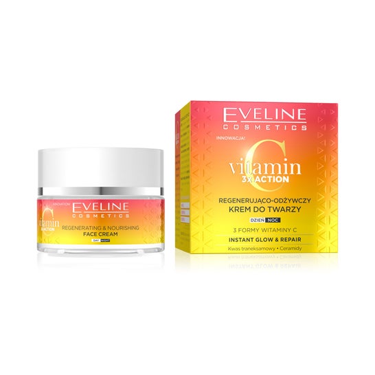 Eveline Cosmetics Witamina C 3x Krem Regenerujący do Twarzy 50 ml