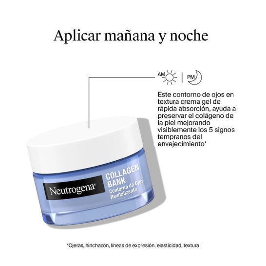 Neutrogena Collagen Bank Contorno de Ojos Revitalizante Crema Gel 15g