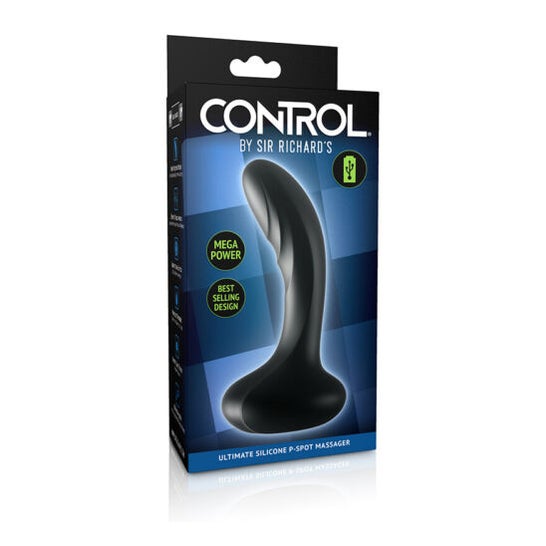 Sir Richard's Control Ultimate Silicone P-Spot Massager Ultimate Black 1ud