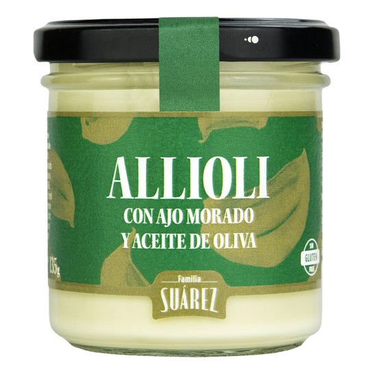 Familia Suarez Allioli con Ajo Morado y Aceite de Oliva Bio 135ml