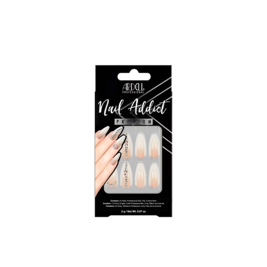 Ardell Kit Nail Addict Nude Light Crystal Tip