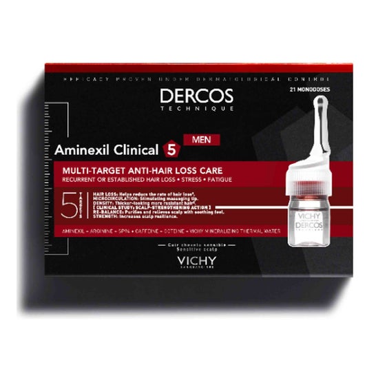 Vichy Dercos Aminexil Clinical 5 Man 21amp