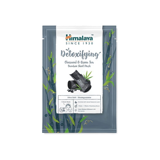 Himalaya Detoxifying Charcoal & Green Tea Bamboo Sheet Mask 30ml