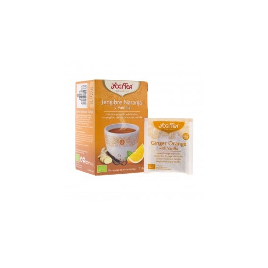 Yogi Tea jengibre naranja y vainilla 17 bolsas
