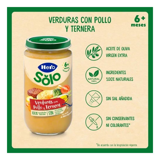Hero Baby Hero Baby Tarrito Verduritas, Pollo Y Ternera 235G Hero Baby Hero Baby Tarrito Verduritas, Pollo Y Ternera 235G