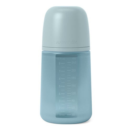 Suavinex Silicone Bottle Sx Pro M Blue +3 Months 240ml