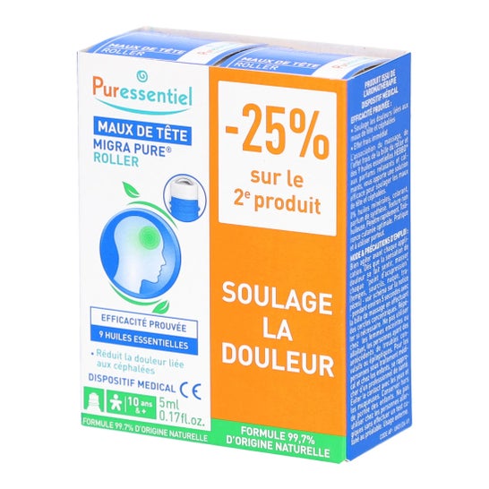 Puressentiel Duo Roller Hoofdpijn 2x5 ml