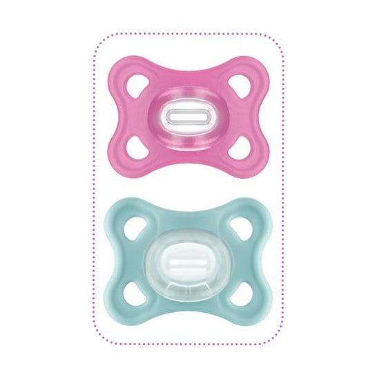 Mam Comfort Soother Dúo Pink 2-6M 2uds