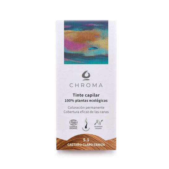 Chroma Tinte Bio 5.1 Castaño Claro Ceniza 100g