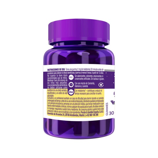 ZzzQuil Natura Gummies Melatonina Mango y Plátano 30uds