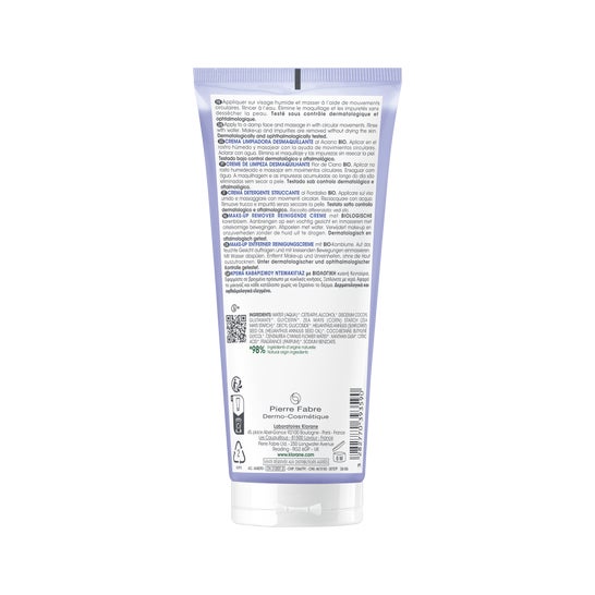 Klorane Crema Limpiadora Desmaquillante Aciano Bio 200ml