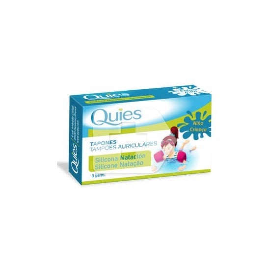 Quies tapones oído silicona natación 6uds