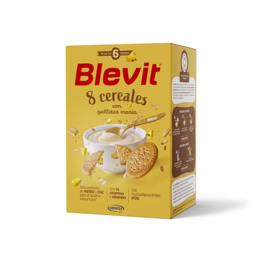 Blevit 8 Cerealer Med Maria Kiks 500 g