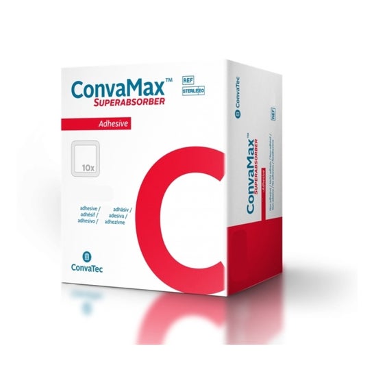 Convamax Superabsorber Adhesive Medicazione 7,5x7,5cm 10 Unità