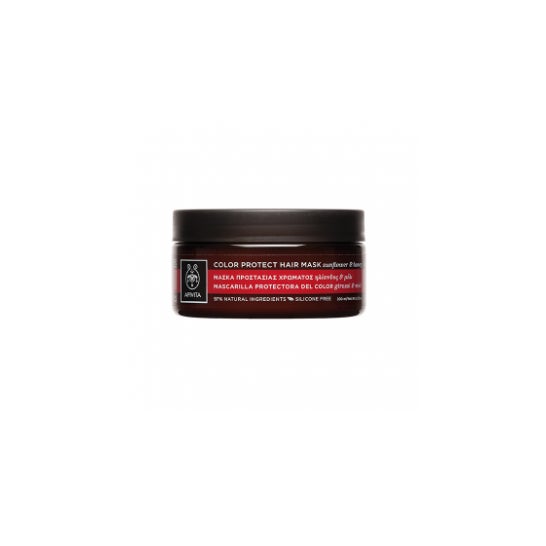 Apivita Haarmaske Schutzfarbe und Feuchtigkeitscreme Honig und Sonnenblume 200ml