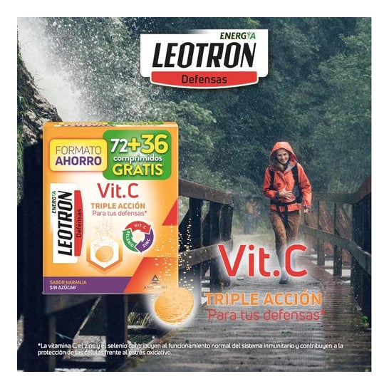 Leotron Vitamina C Triple acción 72 + 36comp Leotron Vitamina C Triple acción 72 + 36comp