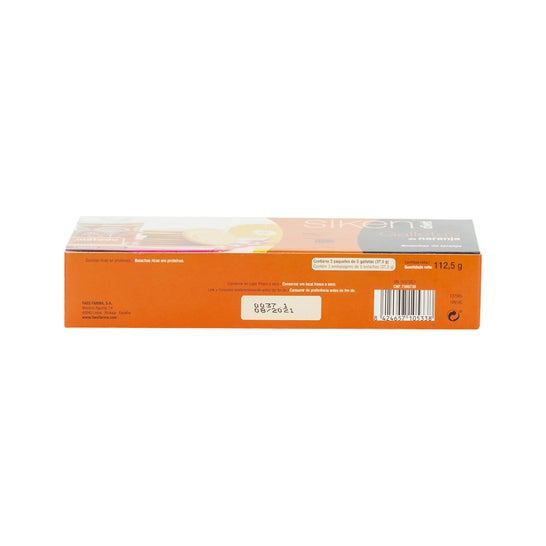 Siken Diet galletas naranja 15 uds