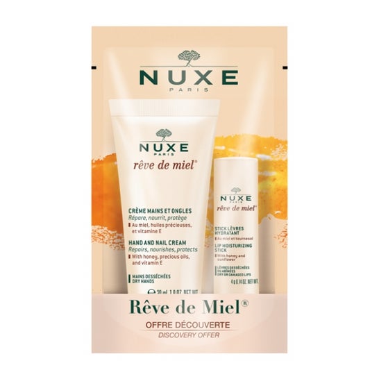 Nuxe Reve de Miel Pack Hand Cream 30ml + Lipstick 4gr