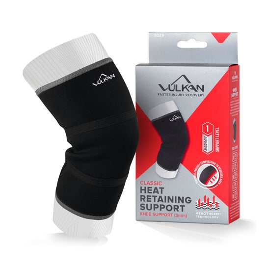 Vulkan knæbandage Diamond 3Mm Classic Black størrelse M 1 stk