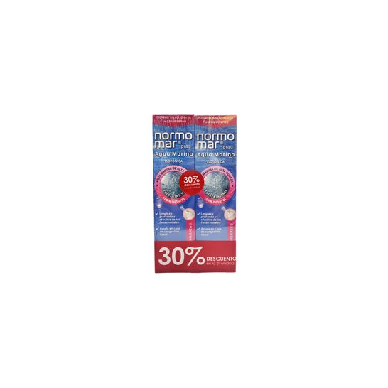 Normomar Spray Agua Mar Isotónica Fuerza Intensa 2x240 ml